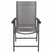 Összecsukható kerti szék - szürke - 2 db