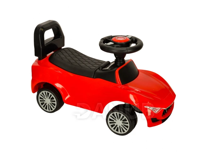 Robogó autó kormánykerékkel - hanggal és fénnyel - piros