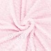 Kétoldalas plüss takaró 200x220cm - cikcakkos - világos rózsaszín