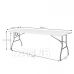 Összecsukható catering asztal - 240 cm - fehér