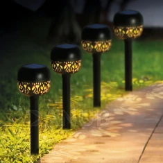 Leszúrható szolár lámpa - 1 melegfehér LED - 8 x 8 x 38 cm