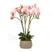 Műnövény dekoráció - orchidea - rózsaszín - 58 cm