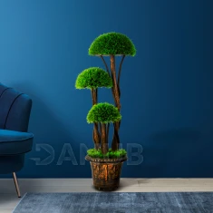 Műnövény dekoráció - gömb buxus fa - 90 cm