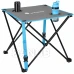 Összecsukható kemping szett: asztal és 2 szék háttámlával