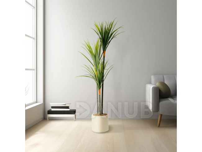 Műnövény dekoráció - Dracaena Marginata - zöld - 1,2 m