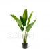 Műnövény dekoráció - banánlevél fa - zöld - 1,2 m