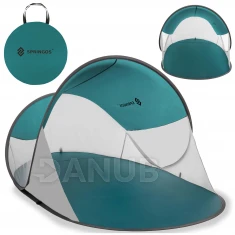 Strand sátor, összecsukható - türkiz-szürke
