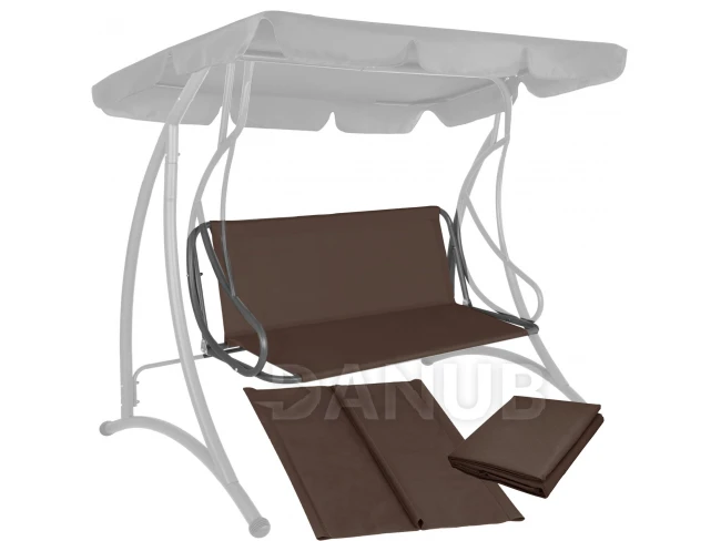 Kerti hintaszék ülés - 160 x 100 cm - barna