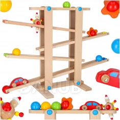 Fa montessori golyópálya XXL