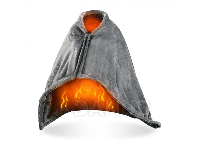 Fűthető USB -s takaró - 150 x 80 cm - 40 - 52°C - szürke