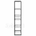 Fém növényállvány 6 polccal - 106 cm - fekete