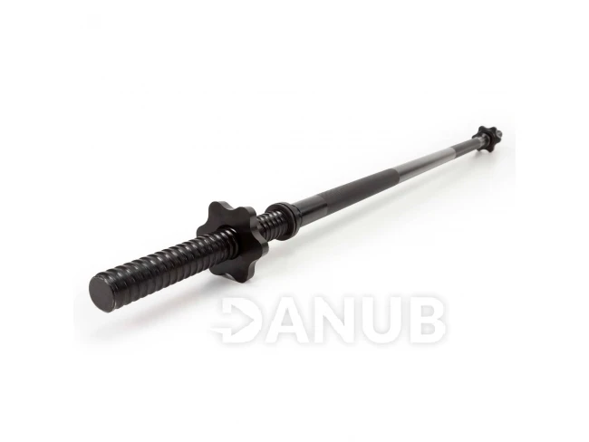 Olimpiai egyenes rúd 25 mm-es menettel – 120 cm – fekete