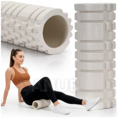 Masszázs henger/roller – közepesen kemény – világosszürke