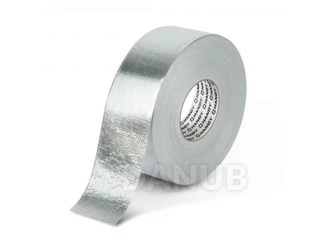 Alumínium ragasztószalag - üvegszálas - akril - 50 m x 50 mm - 150 mikron - lángálló