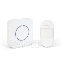 Digitális elem- és vezeték nélküli csengő - Kinetic - fehér - kék LED