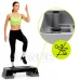 2-szintű fitnesz stepper - fekete-szürke