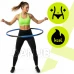 NBR habbal bélelt hula hoop – 88 cm – összecsukható – szürke-kék