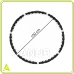Hula hoop masszázs dudorokkal – 92 cm – összecsukható – fekete