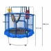 Gyerek trambulin kiegészítőkkel - 150 cm - kék Gyerek trambulin kiegészítőkkel - 150 cm - kék