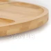 Tálalótálca frissítőhöz – forgatható – kerek – 33 cm – bambusz