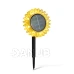 Szolár napraforgó - sárga - leszúrható / felakasztható - 13 x 6,5 x 35 cm