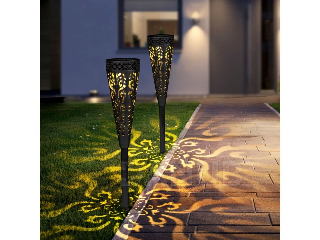 Leszúrható szolár lámpa - 1 melegfehér LED - 28,5 x 7 cm