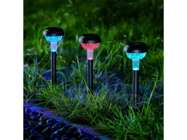 Leszúrható szolár lámpa - RGB LED - 7 x 30 cm - színváltós