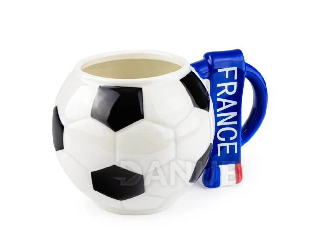 Futballbögre szurkolói sállal – Franciaország