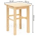 Fa emelt szék – 30x30x43,5 cm – világosbarna
