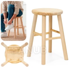 Fa bisztrószék – 27 x 30,5 x 44 cm – világosbarna