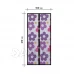 Szúnyogháló ajtóra - mágneses - 100 x 210 cm - színes virágok