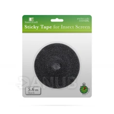 Öntapadós szúnyogháló-rögzítőszalag - 5,6mx1cm - fekete