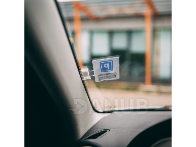 Parkolójegy tartó - öntapadós