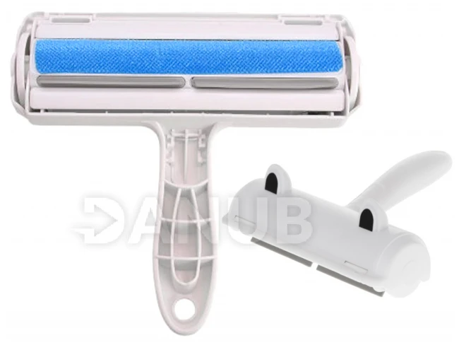 Kefe a felületek állati szőrtől való tisztítására fehér-kék