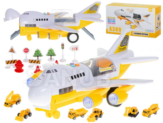 Teherszállító repülőgép építőipari gépek