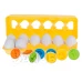 Montessori tojások - oktató játék 12db számok