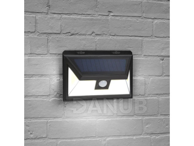 Mozgásérzékelős szolár reflektor - 3 COB LED