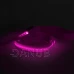 LED-es póráz - akkumulátoros - 120 x 2,5 cm - rózsaszín