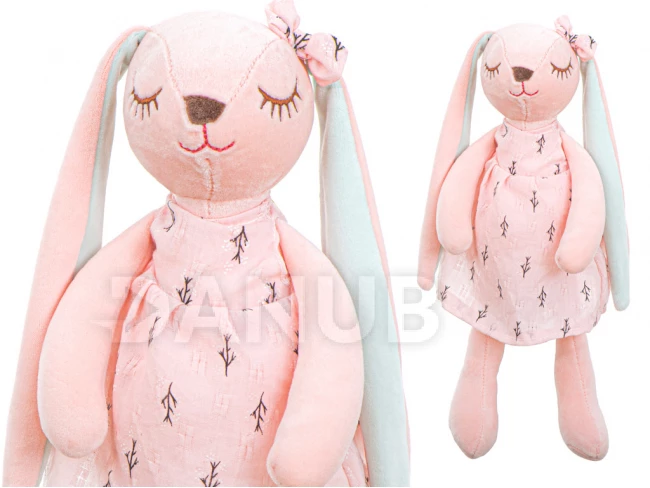 Plüss nyuszi rózsaszín 35 cm