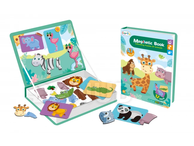 Mágneses puzzle kirakós - Safari