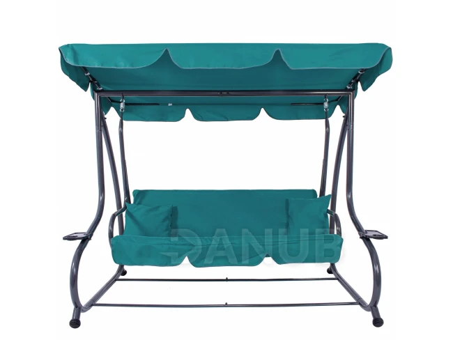 Háromszemélyes kerti hinta Venezia - türkizkék