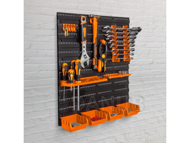 Fali rendszerező, szerszámtartó - 2 db tábla - 475 x 272 x 115 mm