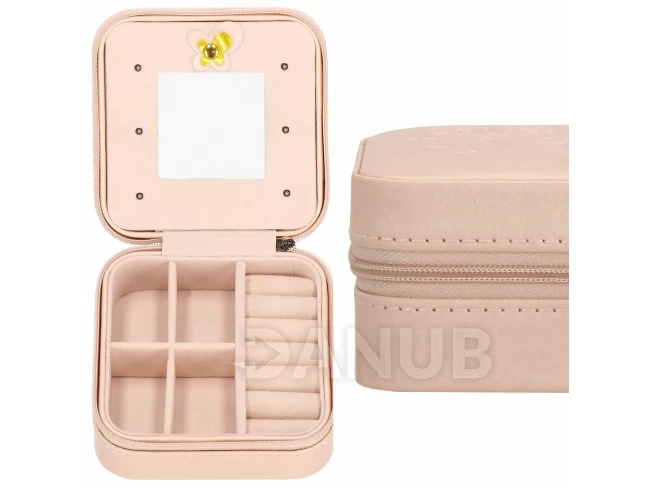 Cipzáros ékszeres doboz – világos rózsaszín