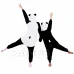 Plüss kezeslábas Kigurumi - panda minta - 125-140 cm