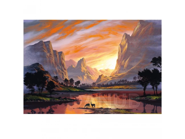 Gyémántfestés - hímzés - 30x40 cm - tájkép III