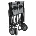 Összecsukható kerti/túrakocsi - 80 kg - fekete/szürke