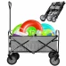 Összecsukható kerti/túrakocsi - 80 kg - fekete/szürke