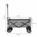 Összecsukható kerti/túrakocsi - 80 kg - fekete/szürke