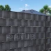 Árnyékoló kerítés szalagok és kapcsok (20db) - PVC - 35m x 19cm - 450 g/m2 - antracit