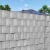 Árnyékoló kerítés szalagok és kapcsok (20 db) - PVC - 35m x 19cm - 450 g/m2 - világosszürke